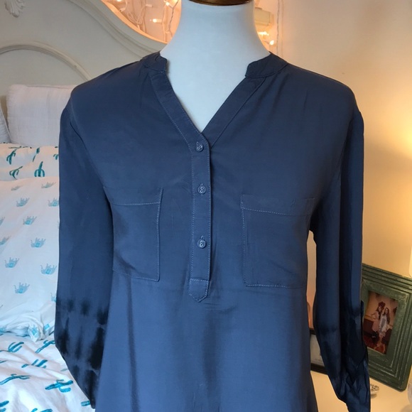 Tie dye dress. Blue - Picture 3 of 6